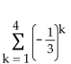 Find the sum of the sequence. - 