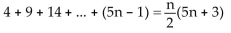 Mathematical Induction 1 Prove Statements Using Mathematical Induction Write the word or phrase that best completes each statement or answers the question. Use the Principle of Mathematical Induction to show that the statement is true for all natural numbers n. -