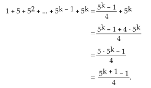 First, we show that the statement is true when n = 1. For n = 1, we get 1   This is a true statement and Condition I is satisfied. Next, we assume the statement holds for some k. That is,   is true for some positive integer k. We need to show that the statement holds for k + 1. That is, we need to show that   So we assume that 1   is true and add the next term,   to both sides of the equation.   Condition II is satisfied. As a result, the statement is true for all natural numbers n.