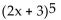 Use the Binomial Theorem to find the indicated coefficient or term. -The 5th term in the expansion of