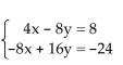 <strong>Solve the system of equations. If the system has no solution, say that it is inconsistent. </strong> A)x = 4, y = 8; (4, 8) B) C)x = 2, y = 3; (2, 3) D)inconsistent