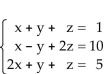 Solve the system of equations. - 