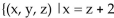 <strong>Solve the system of equations. </strong> A)x = z + 2, and y = 2 - z, where z is any real number or , and y = 2 - z, where z is any real number} B)x = 2 - z, and y = z + 2, where z is any real number or { , and y = z + 2, where z is any real number} C)x = z + 2, and y = z - 2, where z is any real number or , and y = z - 2, where z is any real number} D)inconsistent