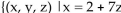 <strong>Solve the system of equations. </strong> A)x = 2 - 5z, and y = 3z - 1, where z is any real number or { , and y = 3z - 1, where z is any real number} B)x = 2 + 7z, and y = -3z - 1, where z is any real number or , and y = -3z - 1, where z is any real number} C)x = -2 - 7z, and y = -3z -1, where z is any real number or and y = -3z -1, where z is any real number} D)x = 1 - 5z, and where z is any real number or and , where z is any real number