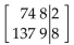 <strong>Write the augmented matrix for the system. </strong> A) B) C) D)