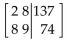 <strong>Write the augmented matrix for the system. </strong> A) B) C) D)