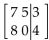 <strong>Write the augmented matrix for the system. </strong> A) B) C) D)