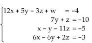 Write the augmented matrix for the system. - 