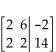 Write the system of equations associated with the augmented matrix. Do not solve. - 