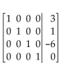 Write the system of equations associated with the augmented matrix. Do not solve. -