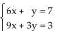 Solve the system of equations using matrices (row operations). If the system has no solution, say that it is inconsistent. -