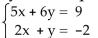 Solve the system of equations using Cramerʹs Rule if it is applicable. If Cramerʹs Rule is not applicable, say so. -