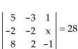 Solve for x. - 