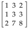 Each matrix is nonsingular. Find the inverse of the matrix. Be sure to check your answer. -