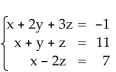 Solve the system using the inverse matrix method. - The inverse of