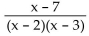 Write the partial fraction decomposition of the rational expression. -