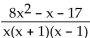 Write the partial fraction decomposition of the rational expression. - 