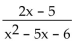 Write the partial fraction decomposition of the rational expression. -