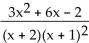 Write the partial fraction decomposition of the rational expression. -