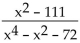 Write the partial fraction decomposition of the rational expression. -