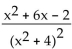 Write the partial fraction decomposition of the rational expression. -