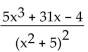 Write the partial fraction decomposition of the rational expression. -