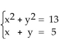 Solve the system of equations using substitution. - 