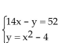 Solve the system of equations using substitution. - 