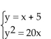 Solve the system of equations using substitution. - 
