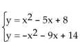 Solve the system of equations using substitution. - 