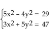 Solve using elimination. - 