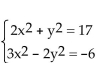 Solve using elimination. - 