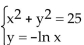 Use a graphing utility to solve the system of equations. Express the solution rounded to two decimal places. -