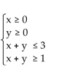 Graph the system of linear inequalities. Tell whether the graph is bounded or unbounded, and label the corner points. -   