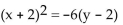 Match the equation to the graph. - 
