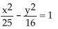 Find the asymptotes of the hyperbola. - 