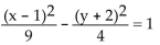 Find the asymptotes of the hyperbola. - 