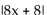 <strong>Find functions f and g so that f ∘ g = H. H(x)= ∣ </strong> A)f(x)= ∣ ; g(x)= 8x + 8 B)f(x)= g(x)= 8x + 8 C)f(x)= g(x)= 8x - 8 D)f(x)= x; g(x)= 8x + 8