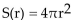<strong>Solve the problem. The surface area of a balloon is given by where r is the radius of the balloon. If the radius isincreasing with time t, as the balloon is being blown up, according to the formula find thesurface area S as a function of the time t.</strong> A) B) C) D)