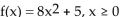 The function f is one-to-one. Find its inverse. -f  