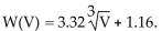 Write the word or phrase that best completes each statement or answers the question. Solve the problem. -The weight W of a birdʹs brain (in ounces)is related to the volume V of the birdʹs skull (in cubic ounces)through the function (a)Express the skull volume V as a function of brain weight W.(b)Predict the skull volume of a bird whose brain weighs 3 oz.