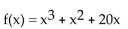 <strong>Form a polynomial whose zeros and degree are given. Use a leading coefficient of 1. Zeros: 0, - 5, 4; degree 3</strong> A) B) C) D)