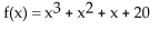 <strong>Form a polynomial whose zeros and degree are given. Use a leading coefficient of 1. Zeros: 0, - 5, 4; degree 3</strong> A) B) C) D)