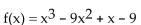 <strong>Form a polynomial whose zeros and degree are given. Use a leading coefficient of 1. Zeros: -1, 1, - 9; degree 3</strong> A) B) C) D)