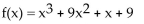 <strong>Form a polynomial whose zeros and degree are given. Use a leading coefficient of 1. Zeros: -1, 1, - 9; degree 3</strong> A) B) C) D)