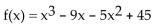 <strong>Form a polynomial whose zeros and degree are given. Use a leading coefficient of 1. Zeros: -5, -3, 3; degree 3</strong> A) B) C) D)
