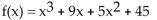 <strong>Form a polynomial whose zeros and degree are given. Use a leading coefficient of 1. Zeros: -5, -3, 3; degree 3</strong> A) B) C) D)