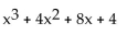 <strong>Form a polynomial whose zeros and degree are given. Use a leading coefficient of 1. Zeros: -2, multiplicity 2; -1, multiplicity 1; degree 3</strong> A) B) C) D)