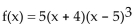 <strong>For the polynomial, list each real zero and its multiplicity. Determine whether the graph crosses or touches the x-axis at each x -intercept. </strong> A)-4, multiplicity 1, crosses x-axis; 5, multiplicity 3, crosses x-axis B)4, multiplicity 1, crosses x-axis; -5, multiplicity 3, crosses x-axis C)-4, multiplicity 1, touches x-axis; 5, multiplicity 3 D)4, multiplicity 1, touches x-axis; -5, multiplicity 3
