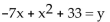 <strong>Determine whether the equation defines y as a function of x. </strong> A)function B)not a function